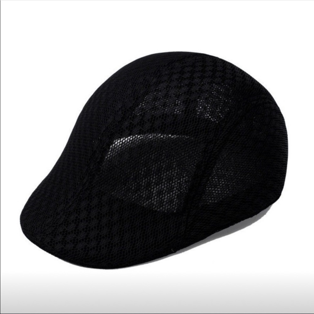 Breathable mesh cabbie flat cap - Picture 2 of 5
